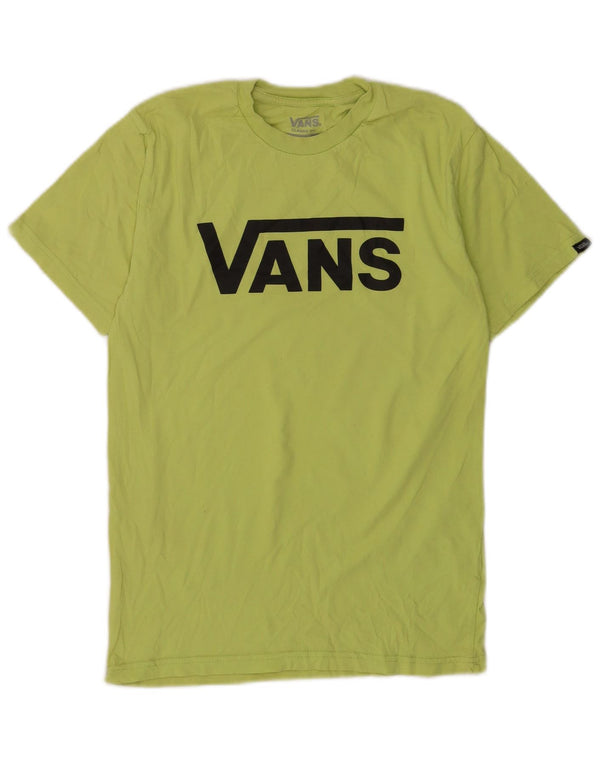 Vans Camiseta con gráfico de ajuste clásico para hombre Top pequeño de algodón verde
