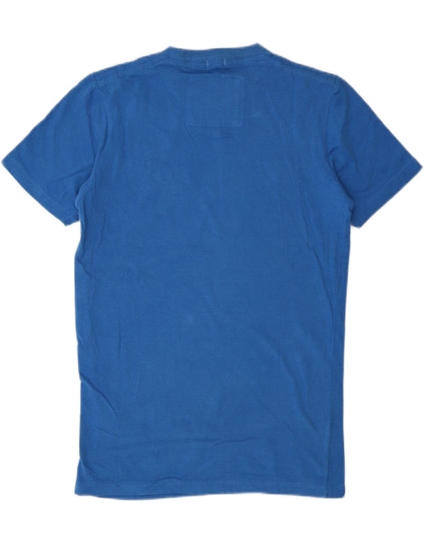 Abercrombie & Fitch Camiseta con gráfico muscular para hombre Top pequeño de algodón azul