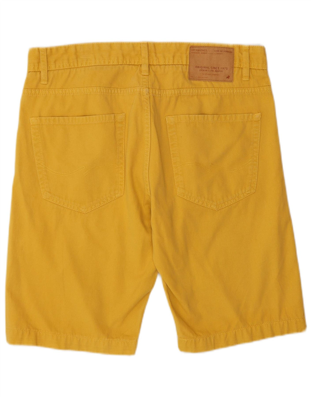 Jack & Jones Hombre Pantalones Cortos Casuales Medianos W32 Algodón Amarillo