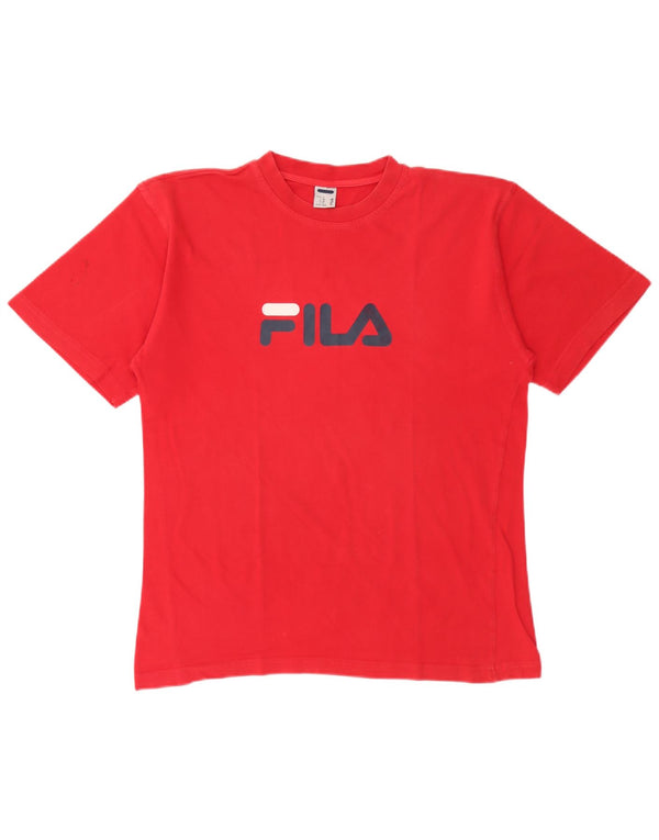 Fila Camiseta gráfica para hombre Top IT 50 Medium Red Cotton