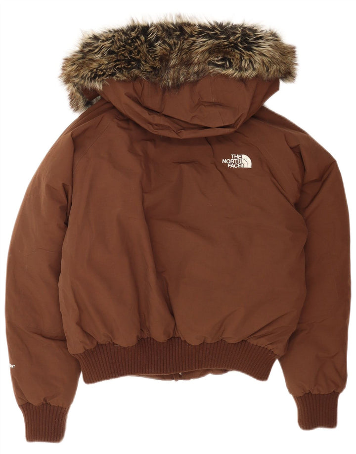 The North Face Chaqueta Acolchada Extragrande con Capucha para Mujer UK 10 Small Brown