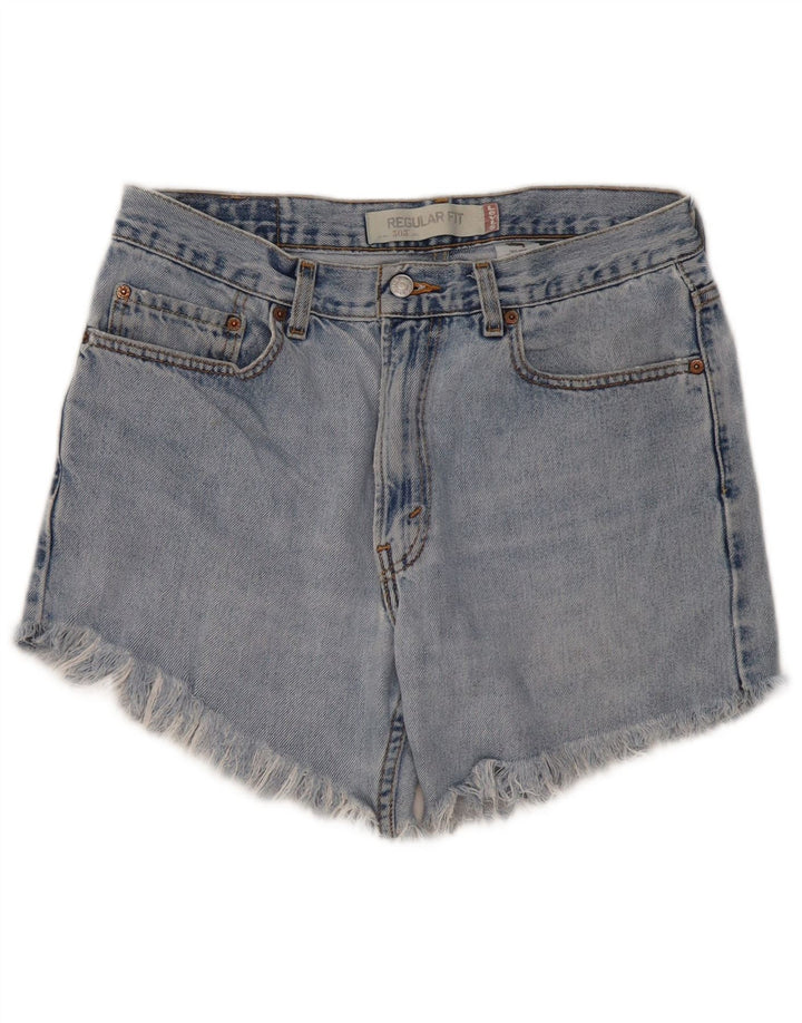 Levi's 505 Shorts De Mezclilla De Corte Regular Y Talle Alto W33 Azul Medio