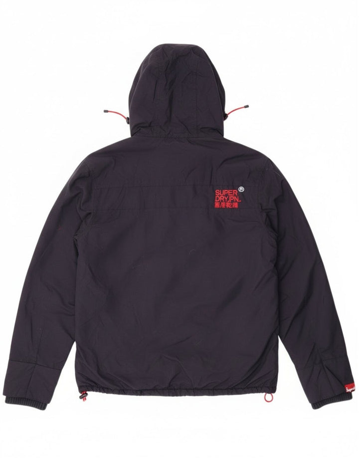 Superdry Chaqueta Cortavientos Estampada para Mujer UK 46 Grande Azul Marino