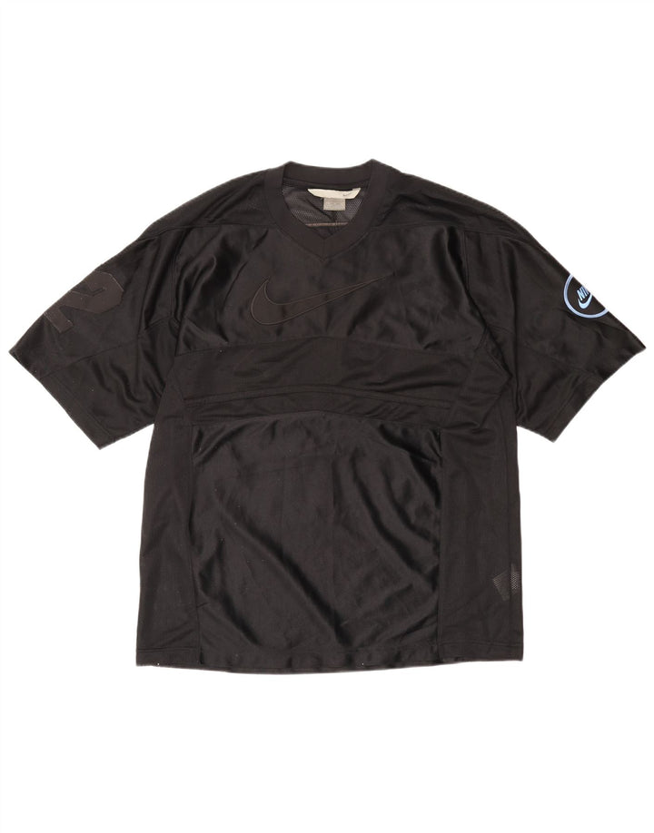 NIKE Camiseta gráfica para hombre Top Medium Negro Poliéster