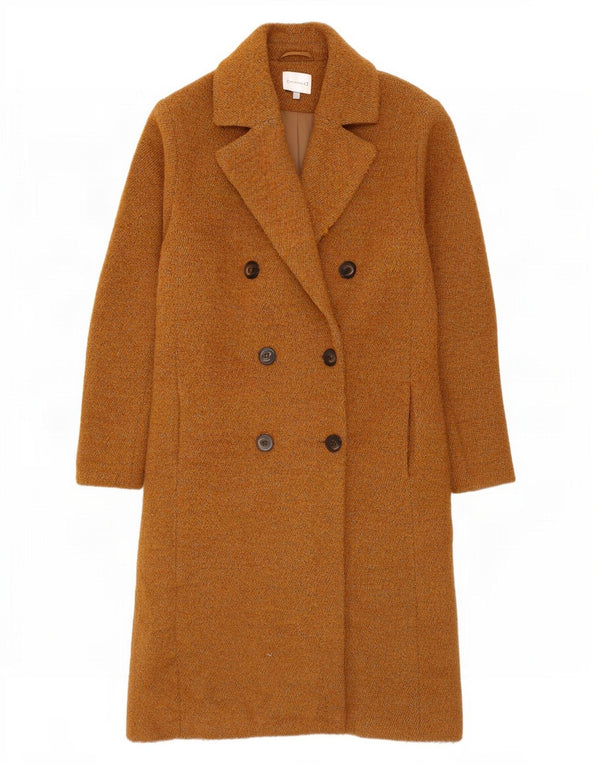 Abrigo de doble botonadura para mujer de Warehouse UK 44 Algodón beige medio