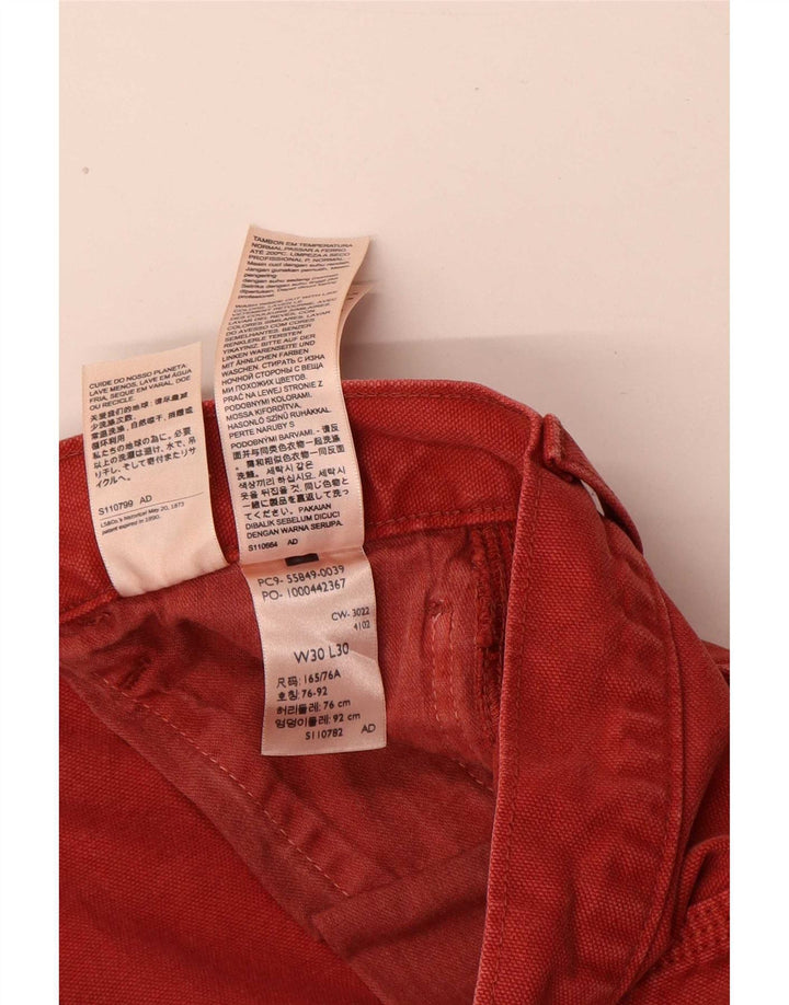 Levi's Jeans rectos tipo cargo para hombre W30 L30 Algodón rojo