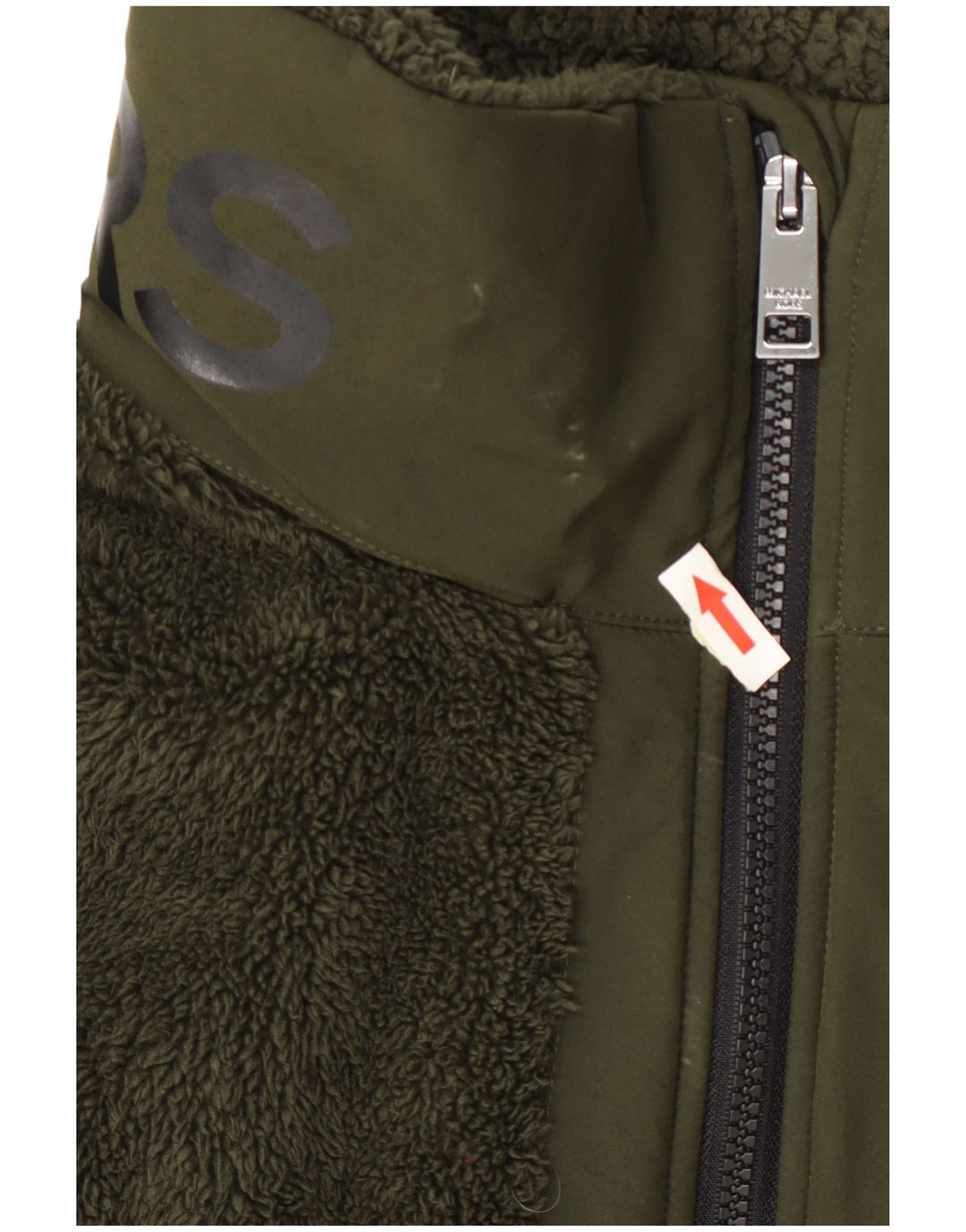 Michael Kors Abrigo polar para mujer UK 20 2XL Poliéster verde