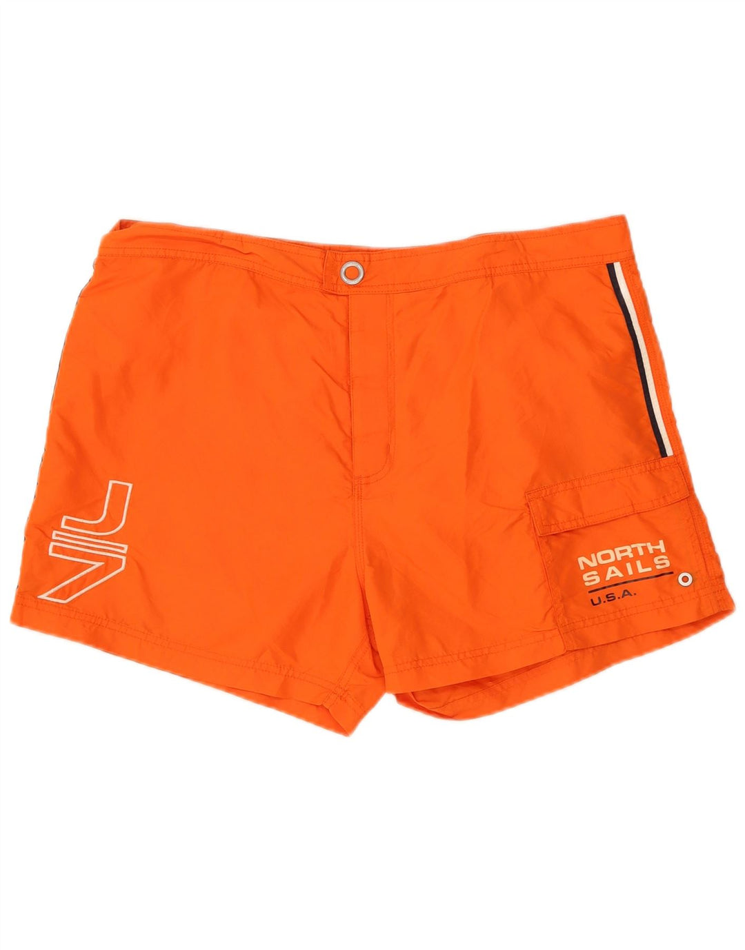 North Sails Bañador Corto Hombre Gráfico Grande Poliamida Naranja