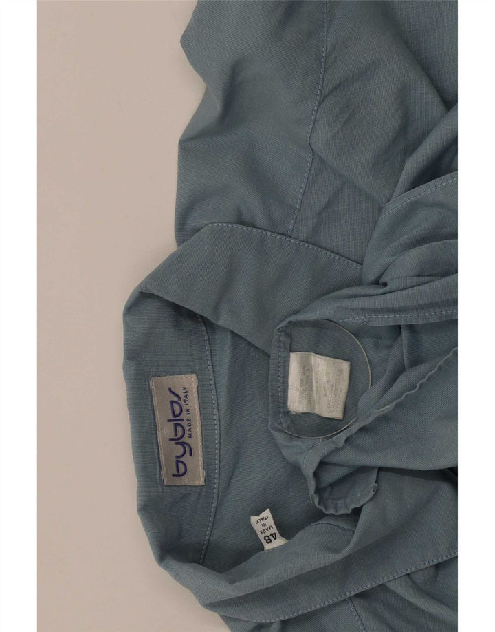 Camisa Byblos Hombre Talla 48 2XL Algodón Azul
