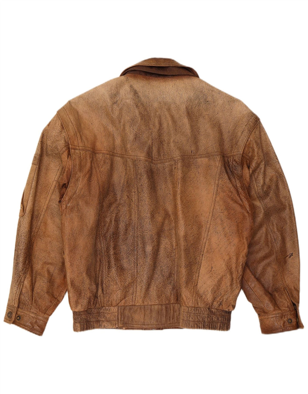 Trapper Chaqueta de cuero para hombre IT 46 Small Brown