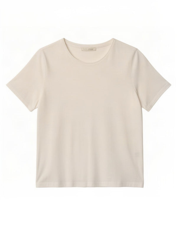 Zara Mujer Camiseta Top UK 10 Small Blanco Algodón