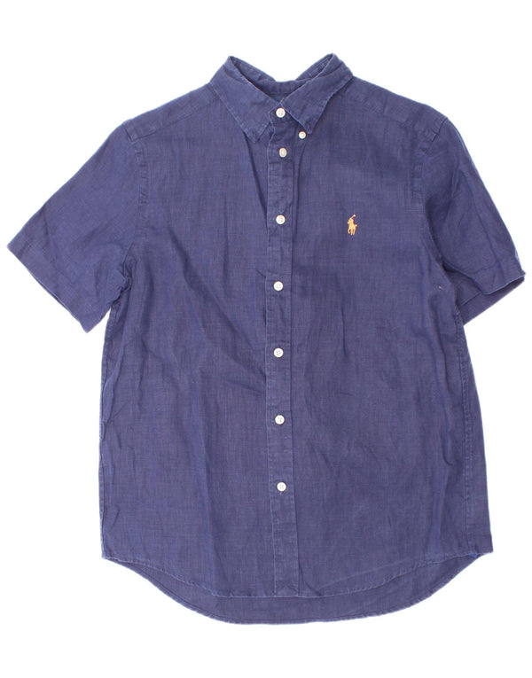 Ralph Lauren Camisa de manga corta para niños 14-15 años Grande Azul marino