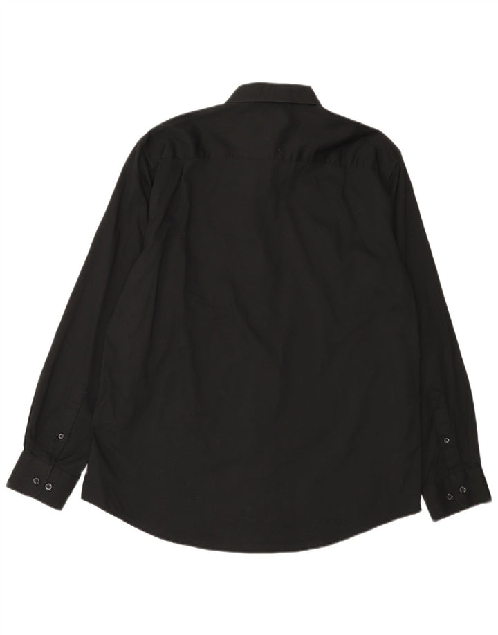 Nautica Camisa para hombre talla 16 1/2 grande algodón negro