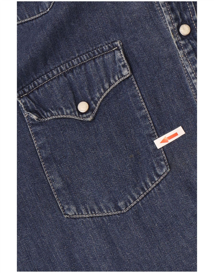 Levi's Hombre Camisa Vaquera De Algodón Azul Medio