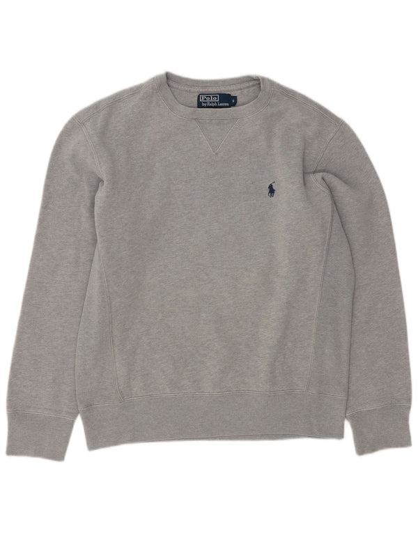 Polo Ralph Lauren Hombre Sudadera Jumper Pequeño Gris Algodón