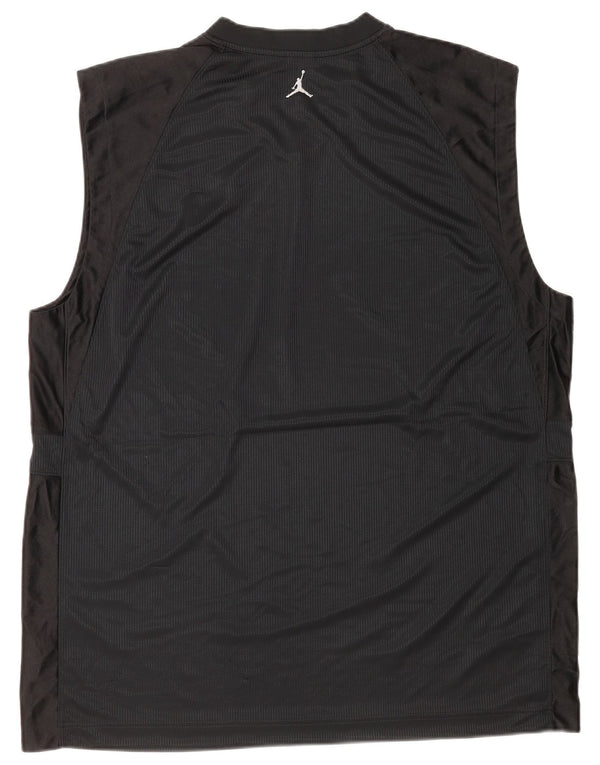 Camiseta sin mangas Jordan para hombre UK 47/48 2XL Poliéster negro