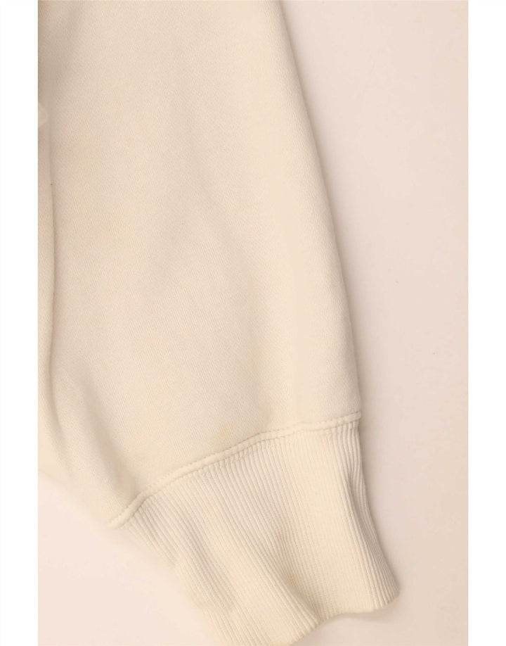 Nike - Sudadera corta extragrande para mujer, talla 14, algodón blanco mediano