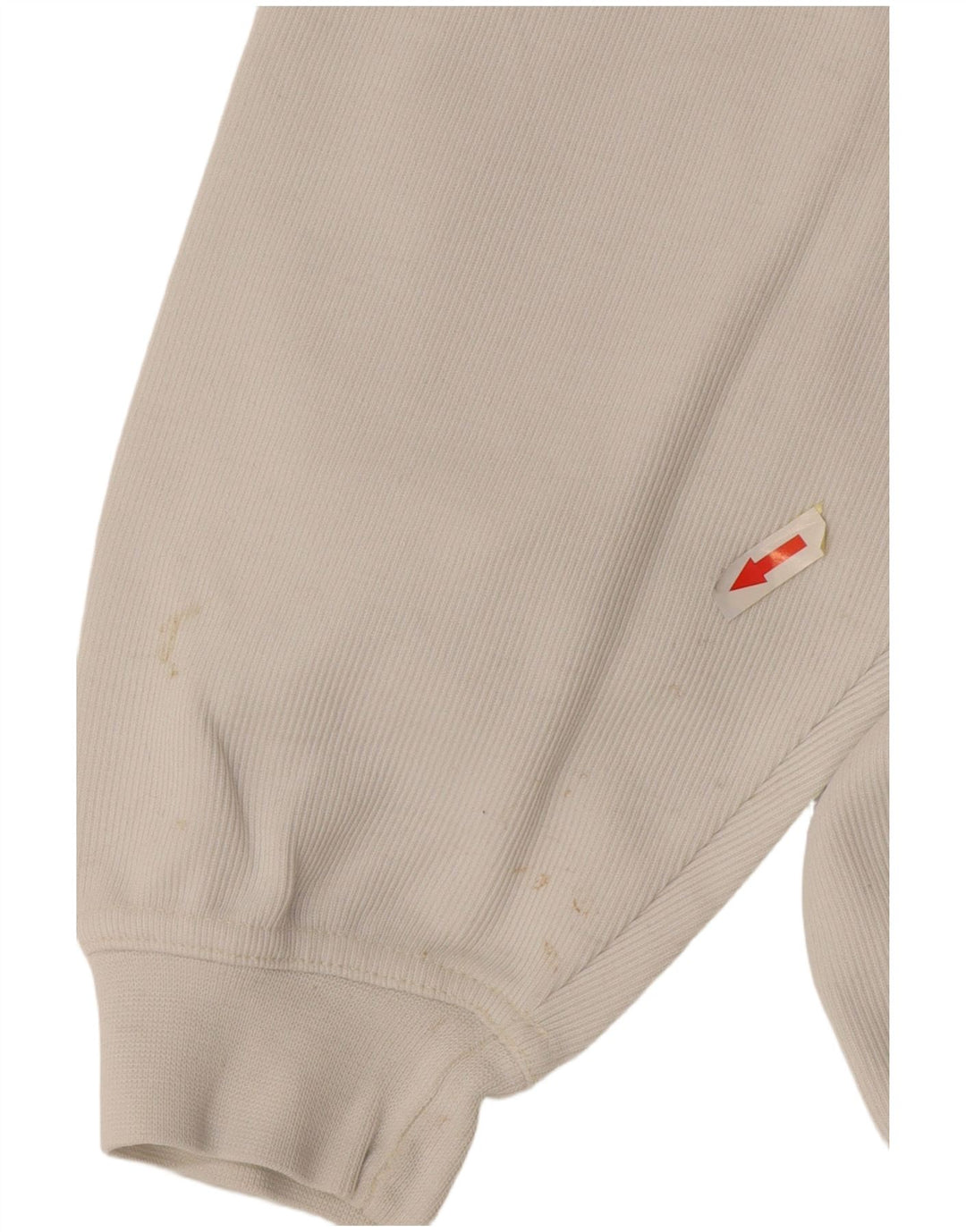 Vintage hombres sudadera jumper 2XL algodón blanco