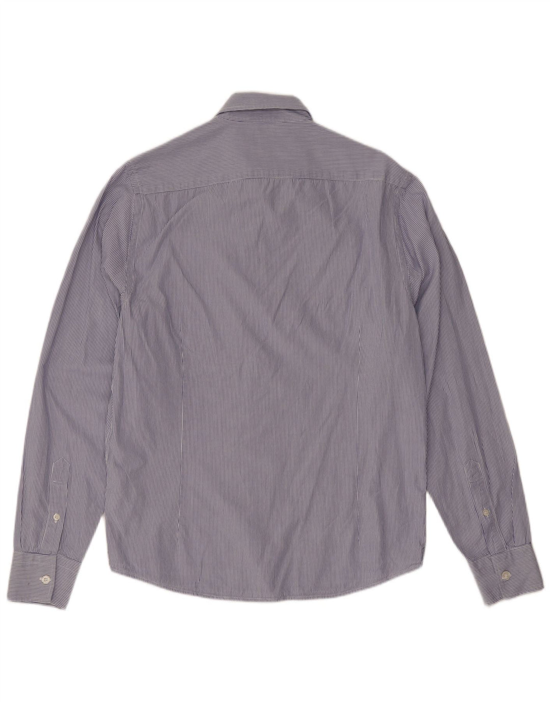 Camisa de hombre Rifle de algodón a rayas diplomáticas azul medio