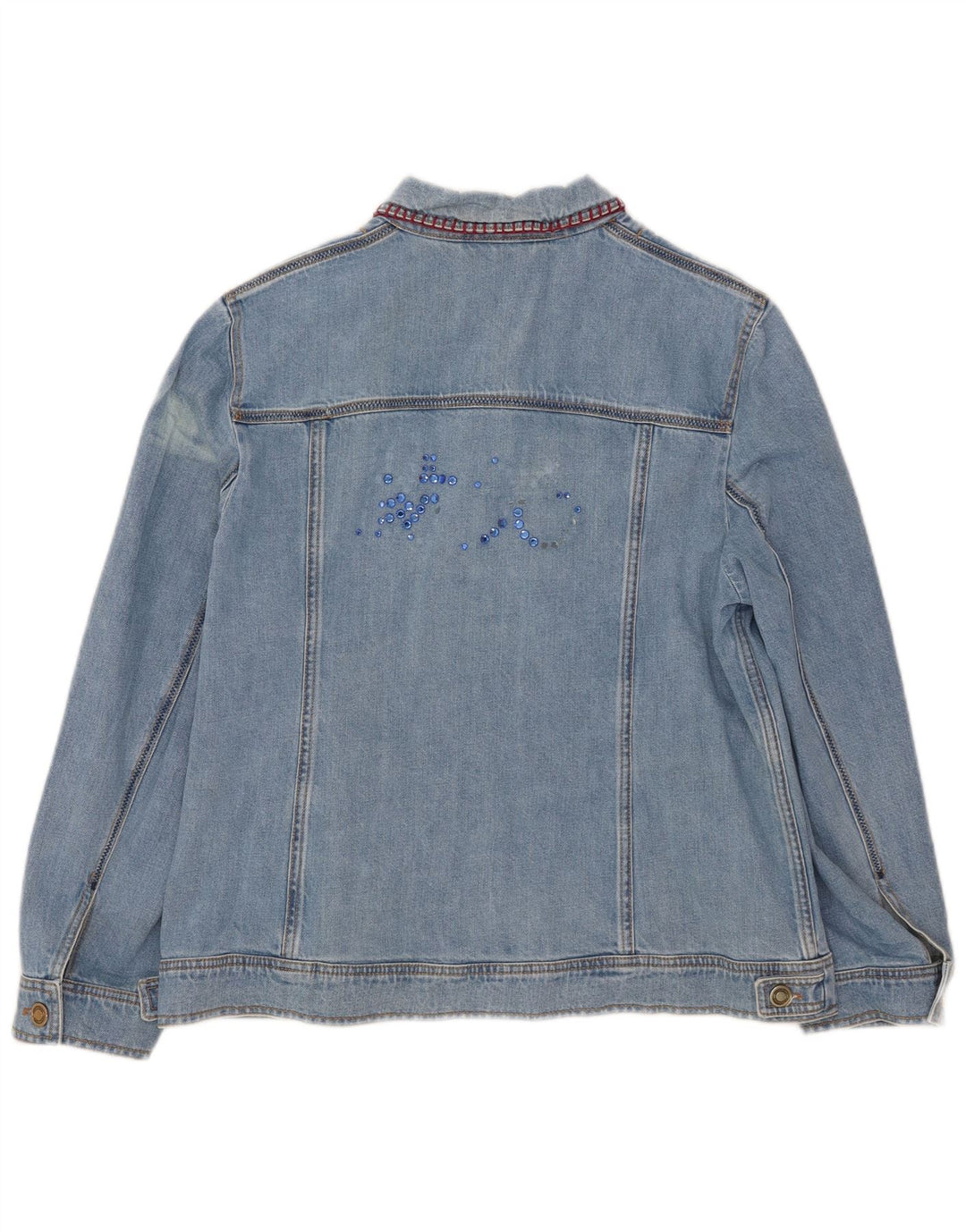 Antonette Chaqueta Vaquera para Mujer UK 40 XL Algodón Azul