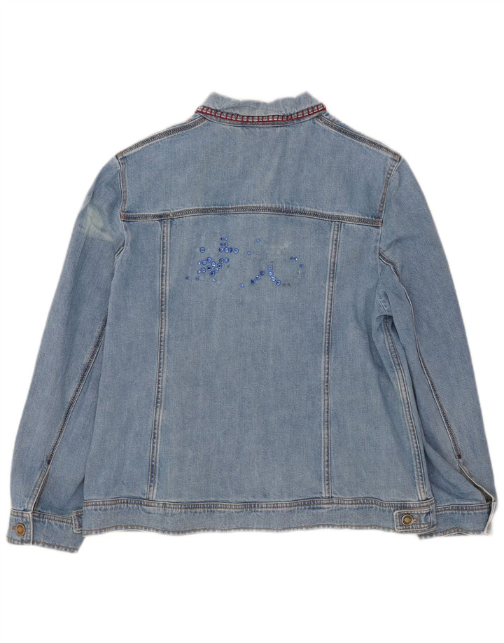 Antonette Chaqueta Vaquera para Mujer UK 40 XL Algodón Azul