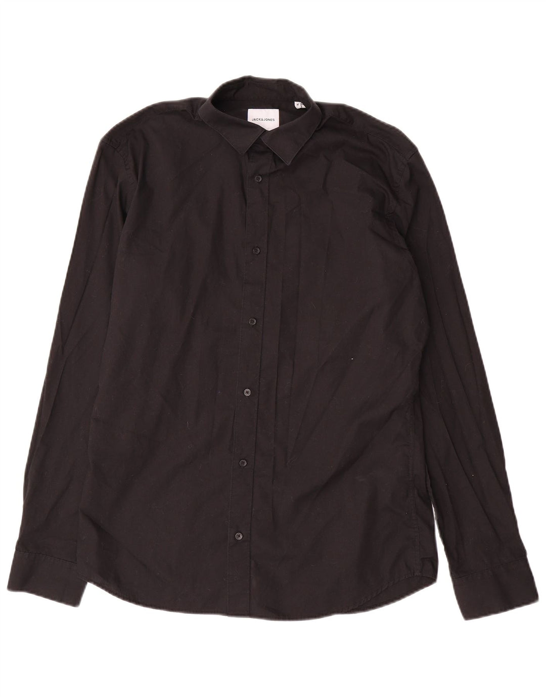 Camisa Jack & Jones Hombre Mediana Negro Algodón