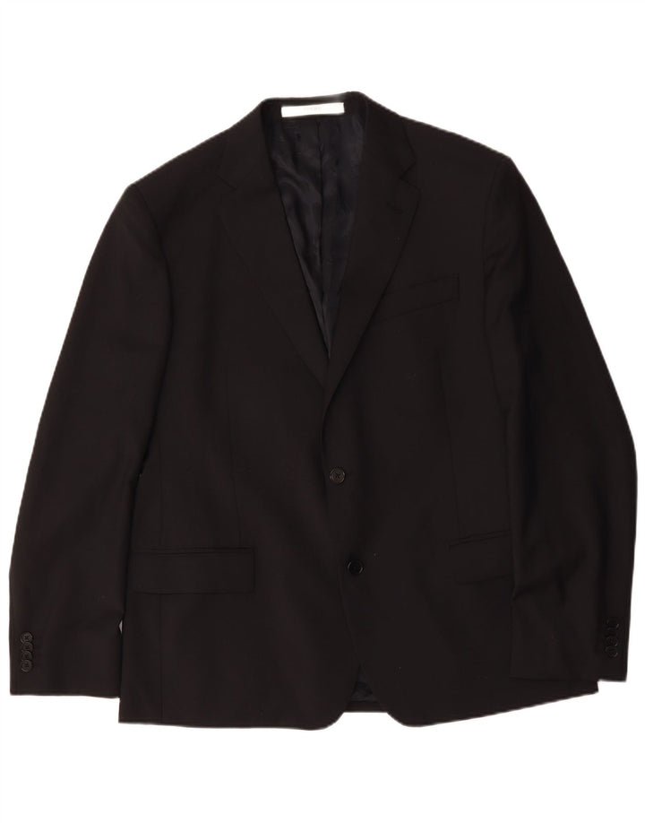 Ferre Chaqueta tipo blazer de 2 botones para hombre IT 54 2XL Lana negra