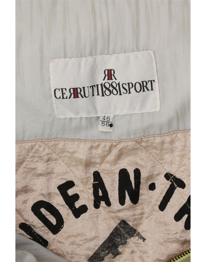 Cerruti 1881 Chaqueta acolchada extragrande con capucha para mujer IT 46 Large Khaki