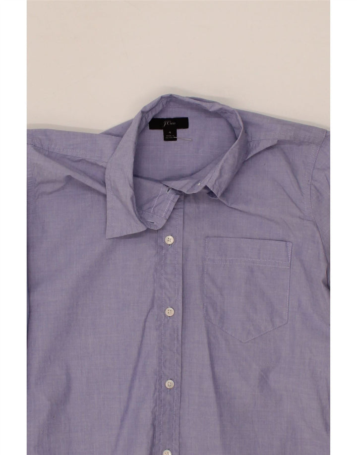 J. CREW Womens Shirt US 4 Small Purple Cotton Vintage J. Crew and Second-Hand J. Crew from Messina Hembry 