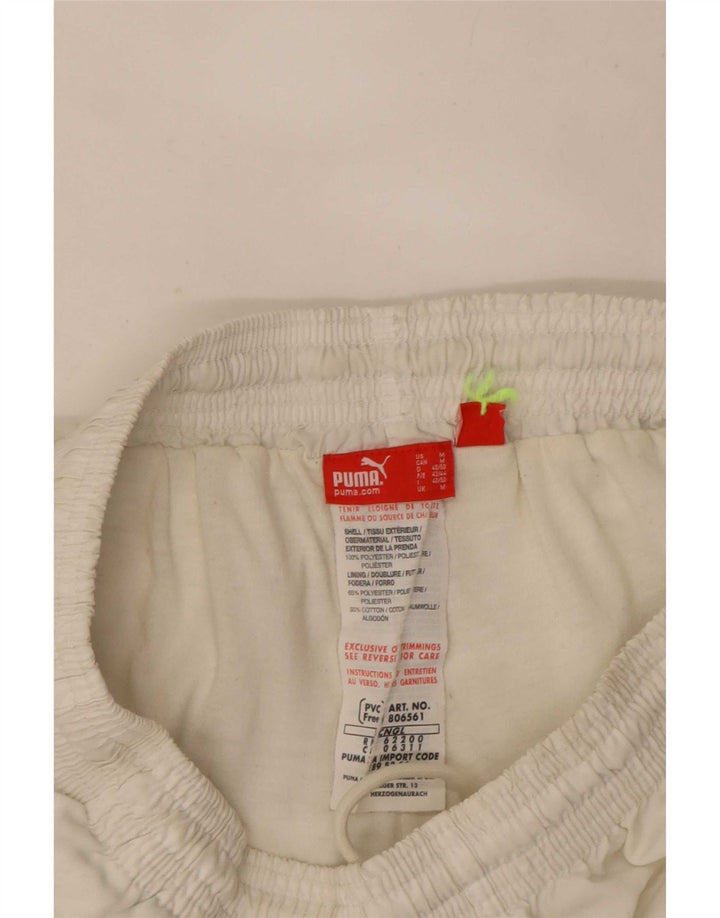 Pantalones cortos deportivos Puma para hombre poliéster blanco mediano