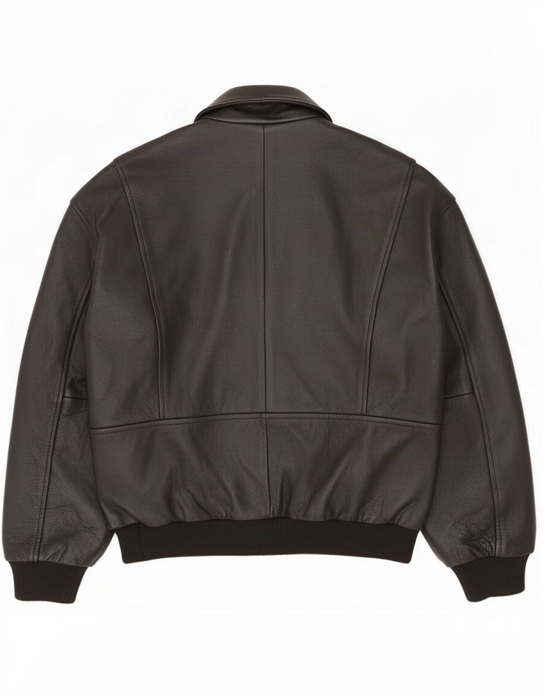 Chaqueta de cuero vintage para hombre IT 52 XL Negro