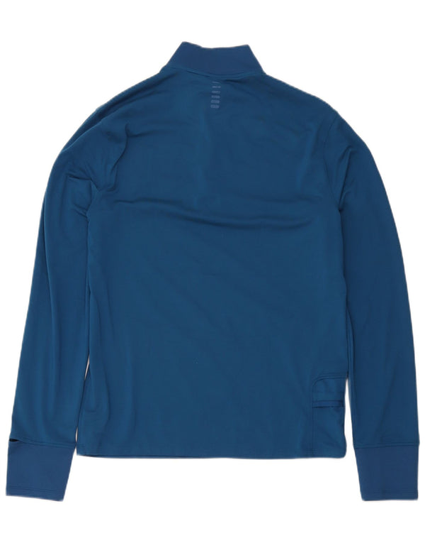 Under Armour Chándal con cremallera y cuello para hombre, color azul medio
