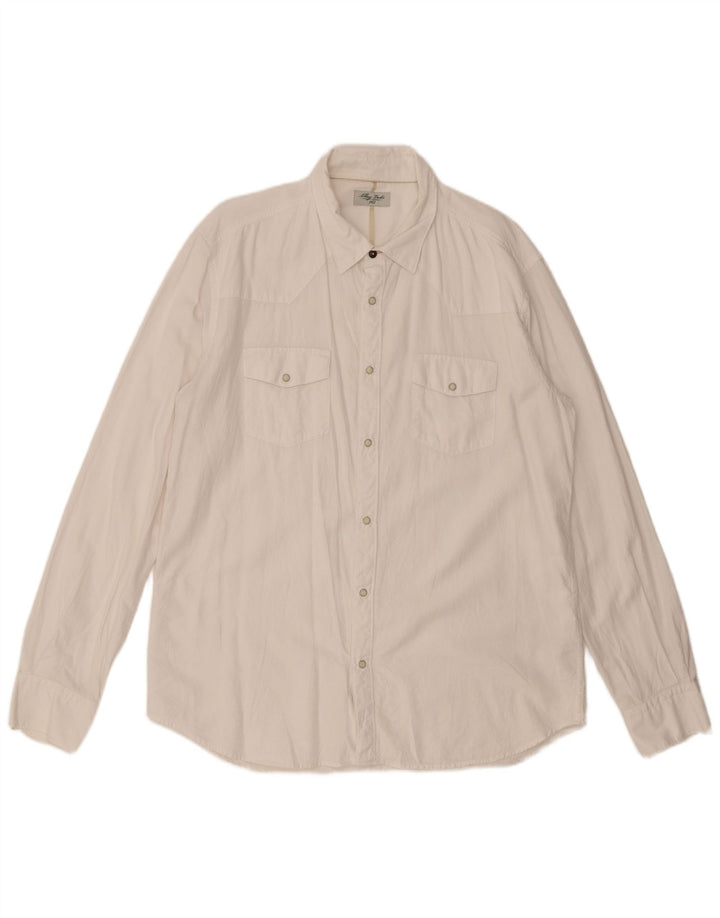 ALLEY DOCKS Camisa Hombre 2XL Algodón Blanco