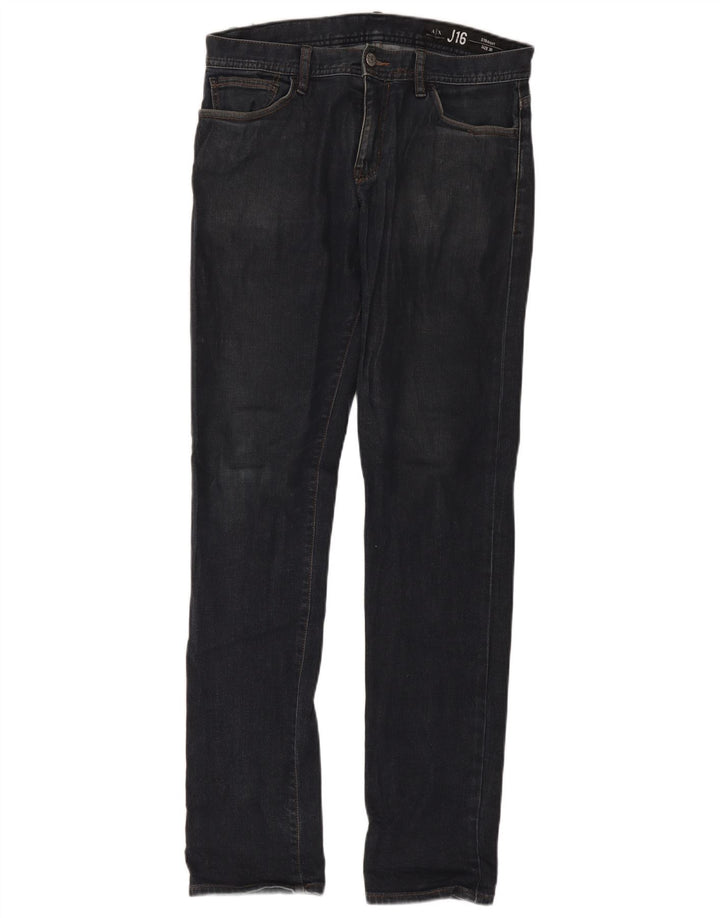 Armani Exchange Vaqueros rectos para hombre W30 L32 Algodón azul marino