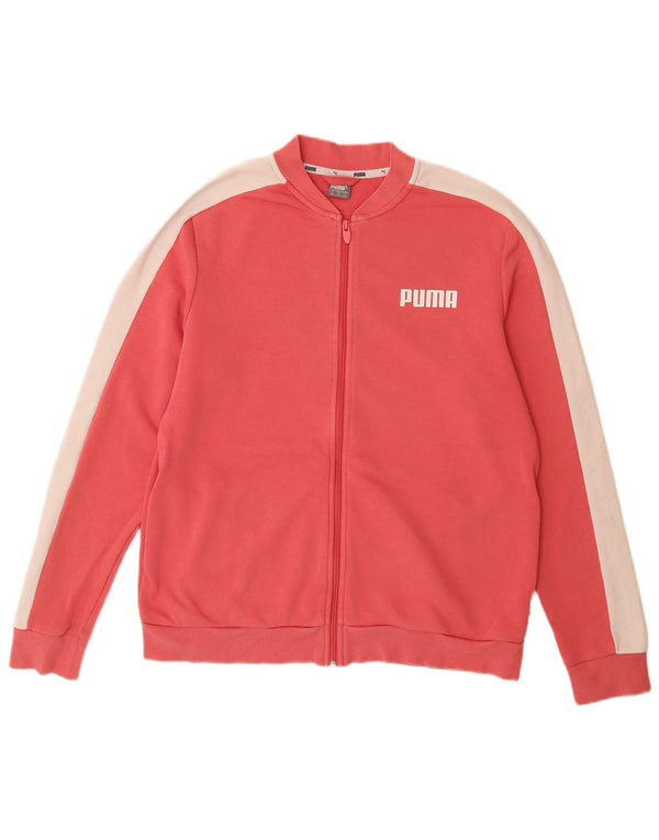 PUMA Chaqueta de chándal para mujer UK 18 XL Algodón color block rosa