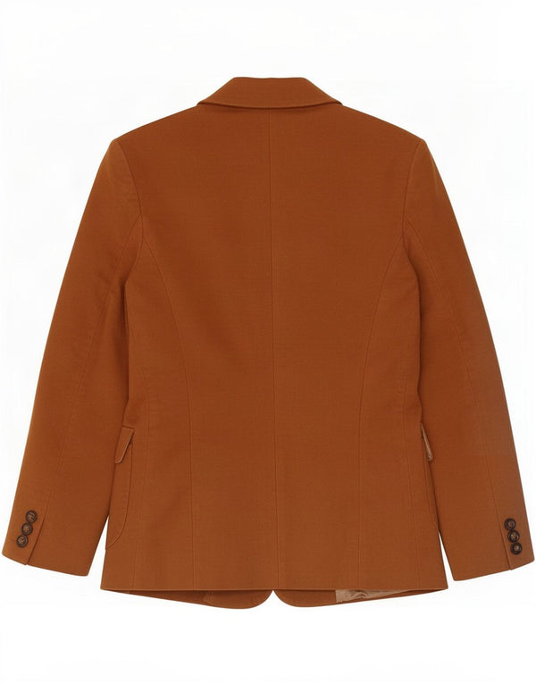 Seventy Chaqueta tipo blazer de 2 botones para mujer IT 40 Small Marrón Algodón