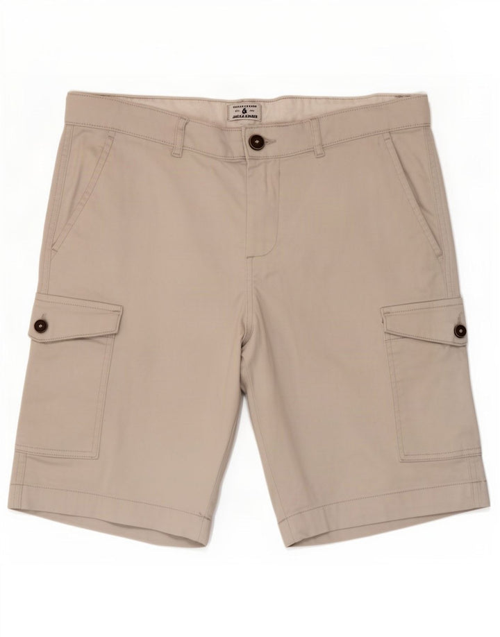Jack & Jones Mens Cargo Shorts W34 Grande Beige