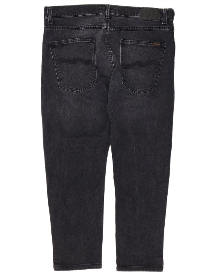 Vaqueros ajustados para hombre Nudie W34 L28 Algodón negro