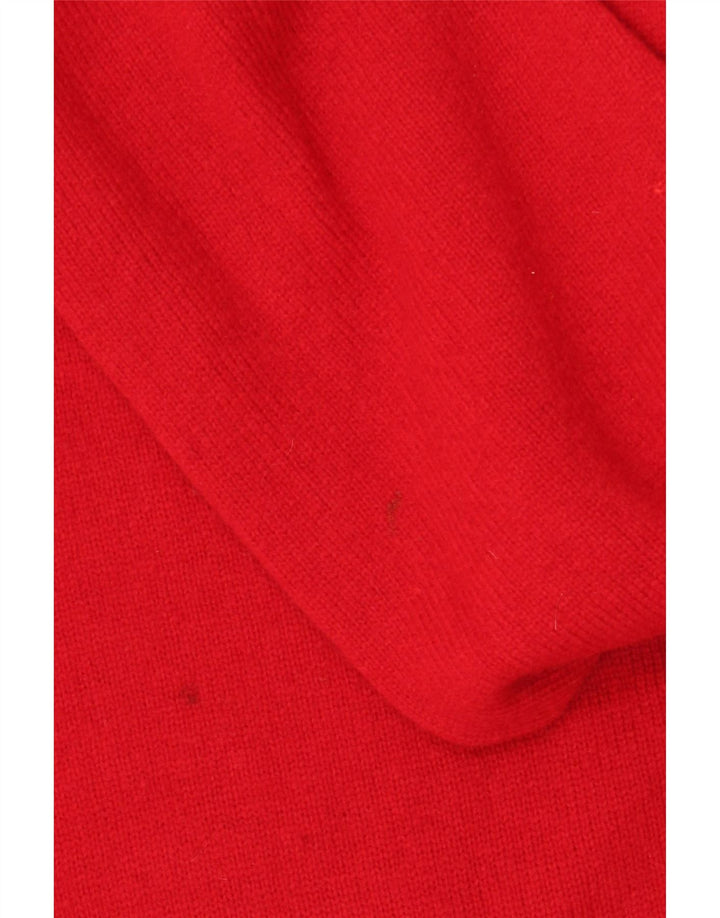 GANT Jersey con cuello en V para hombre, talla 2XL, lana de cordero roja