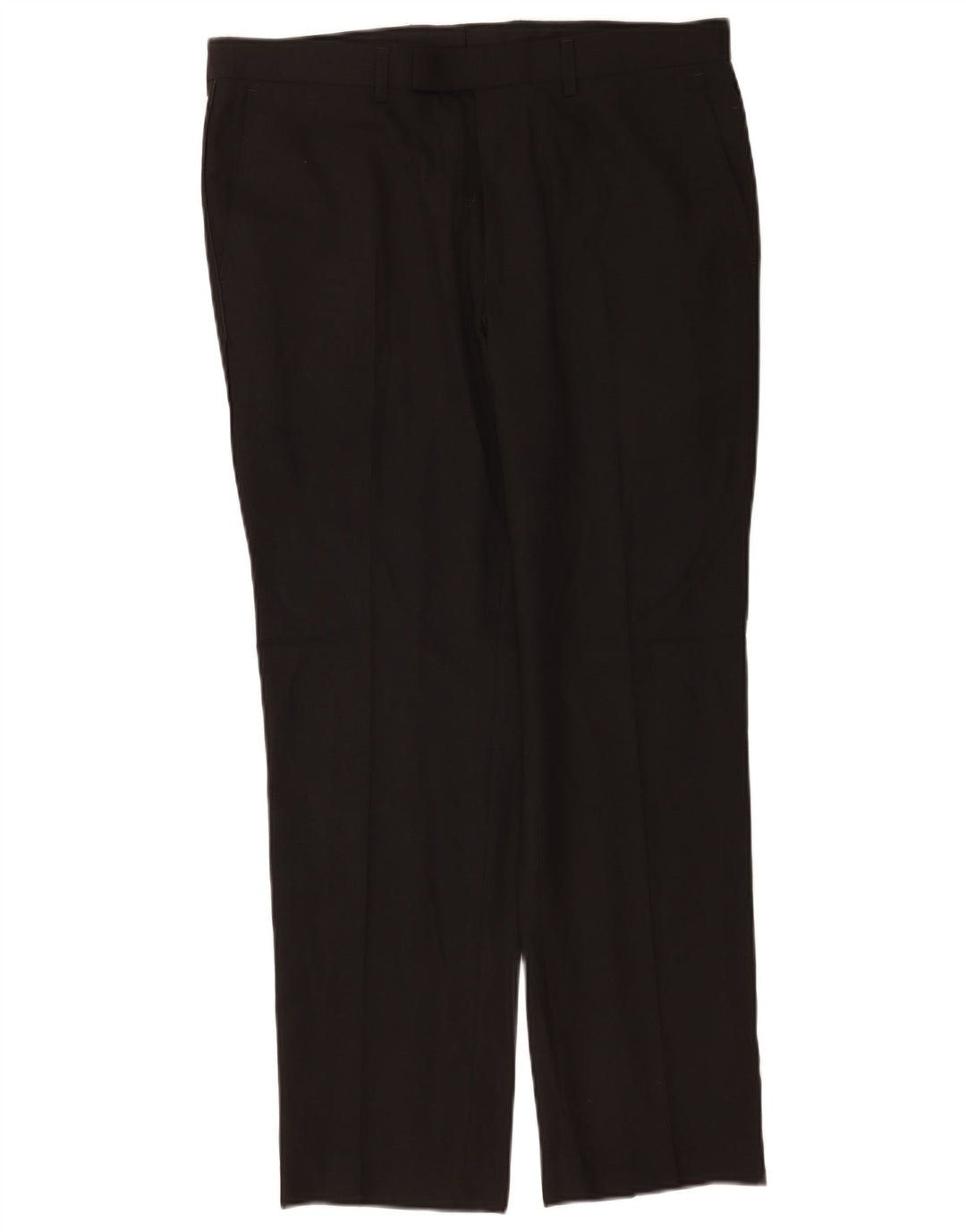 Marks & Spencer Pantalón de traje ajustado para hombre W34 L29 Poliéster negro