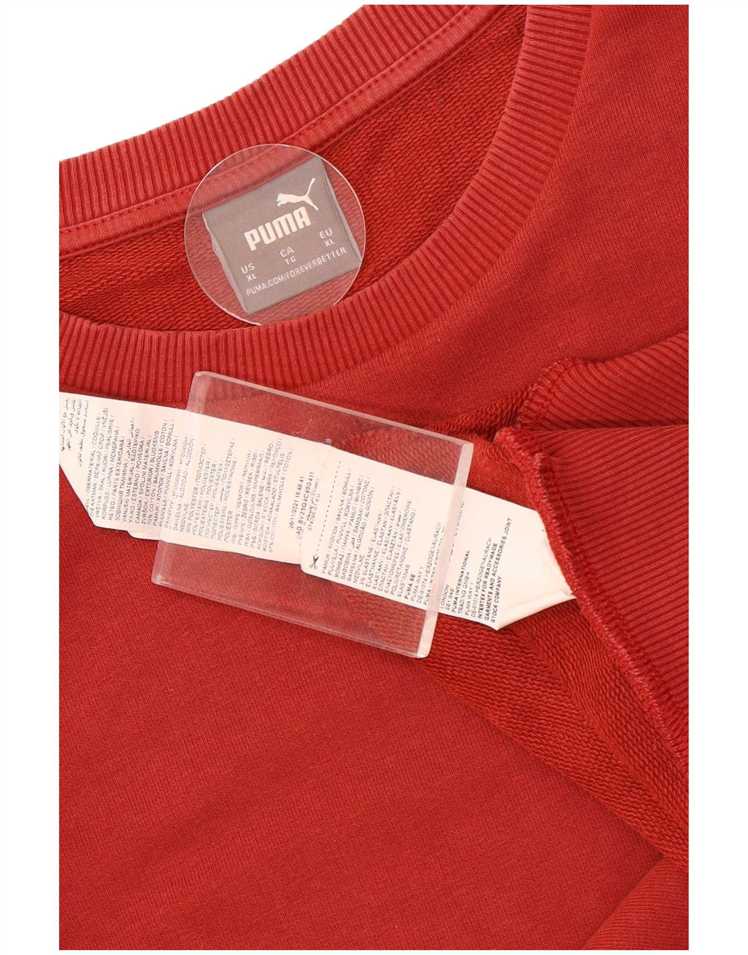 Sudadera Puma Hombre Jumper XL Granate Algodón