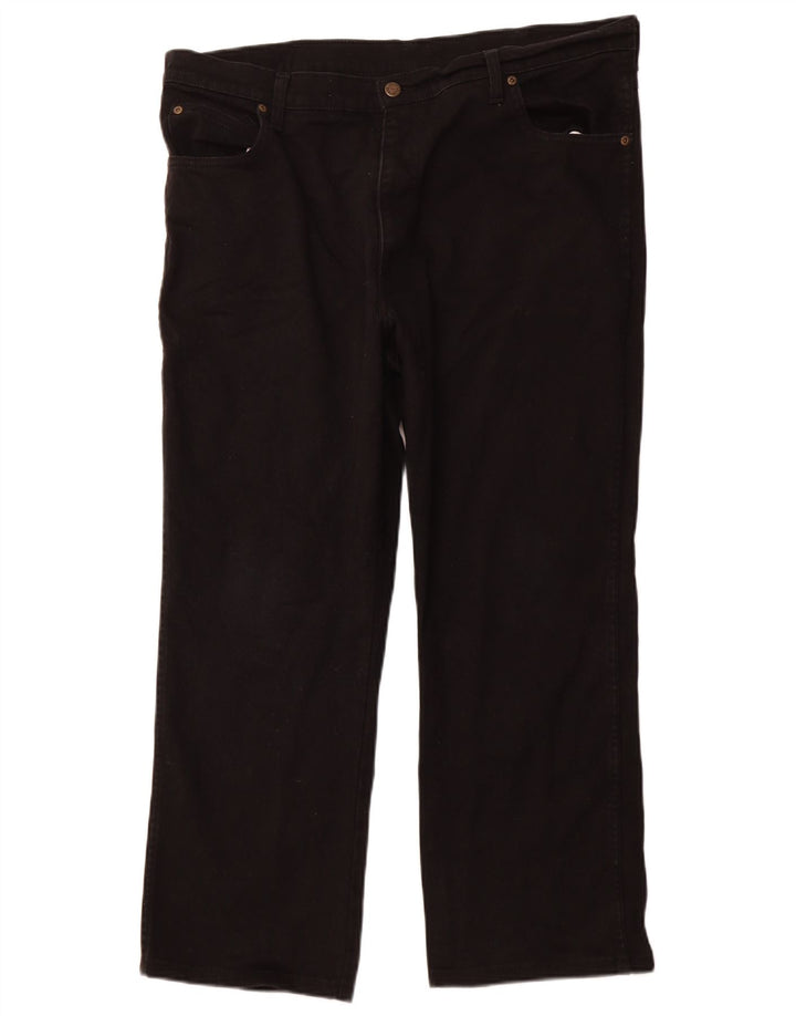 Wrangler Vaqueros recortados de corte regular para hombre W40 L26 Algodón negro