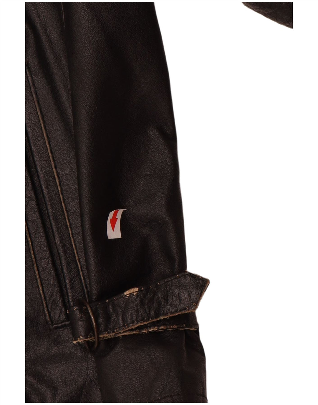 Vintage chaqueta de cuero para hombre Reino Unido 38 cuero negro medio