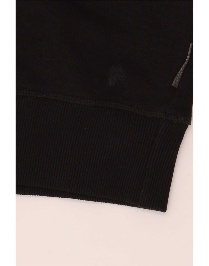 French Connection Sudadera tipo jersey para hombre, talla grande, algodón negro