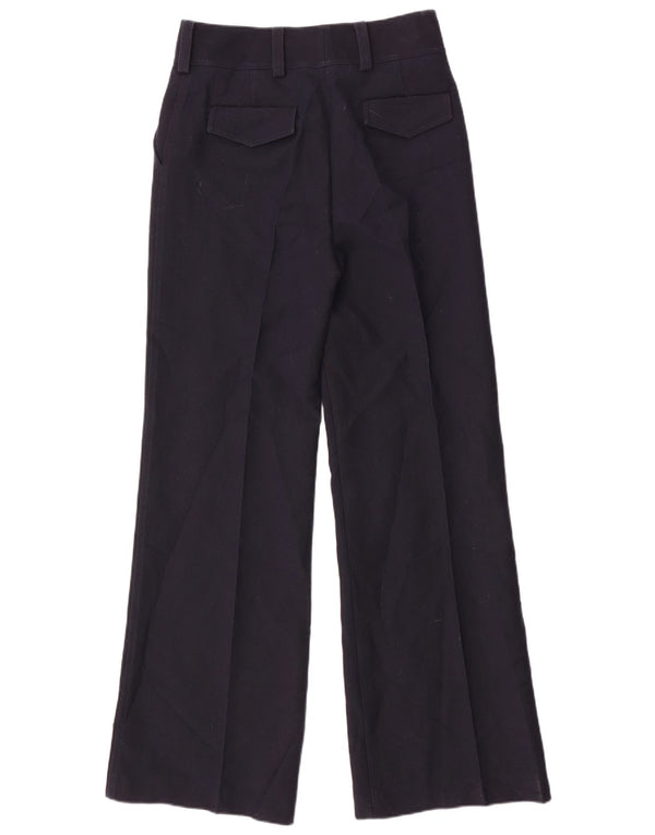 Massimo Dutti Pantalón Chino De Cintura Alta Mujer EU 40 Medium W30 L33 Navy Bl