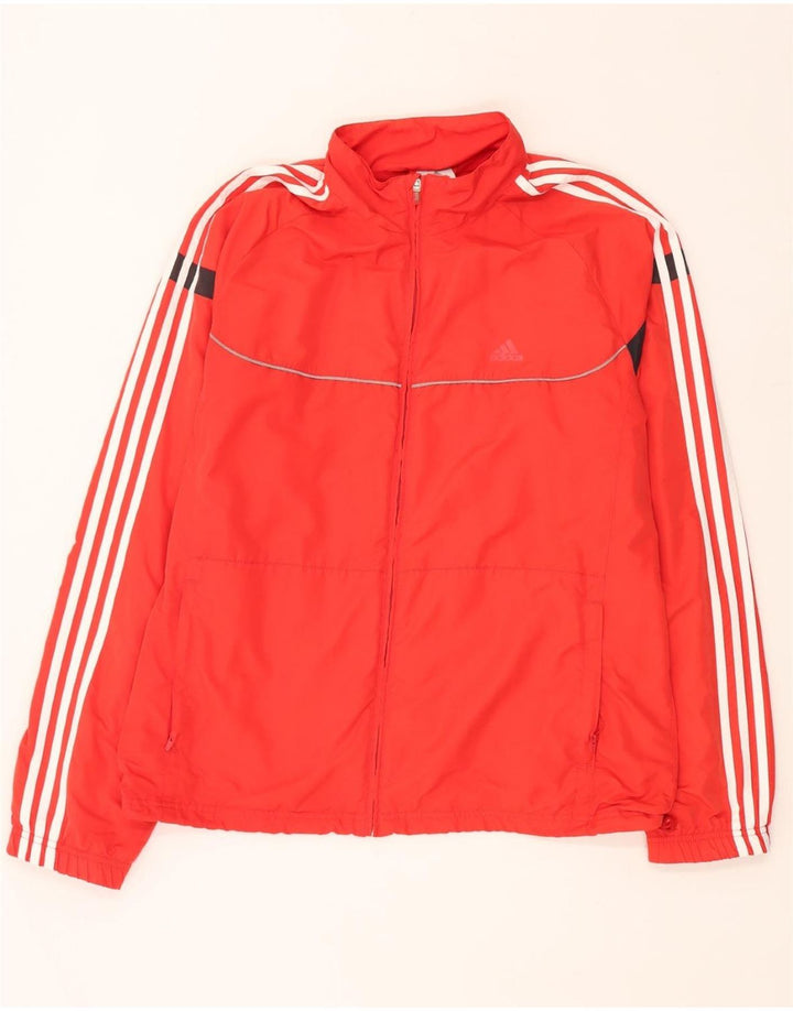 ADIDAS Chubasquero Hombre UK 46/48 XL Rojo Colorblock Poliéster