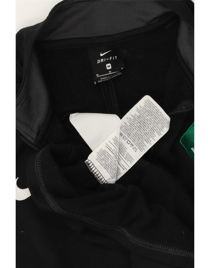 Nike Dri Fit Graphic Pullover Chándal Top Mediano Negro Colorblock