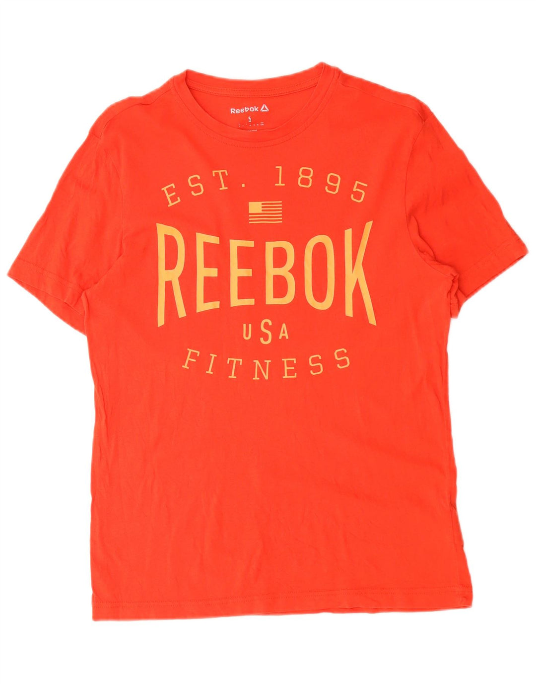Reebok Camiseta gráfica para hombre Top Small Red Cotton