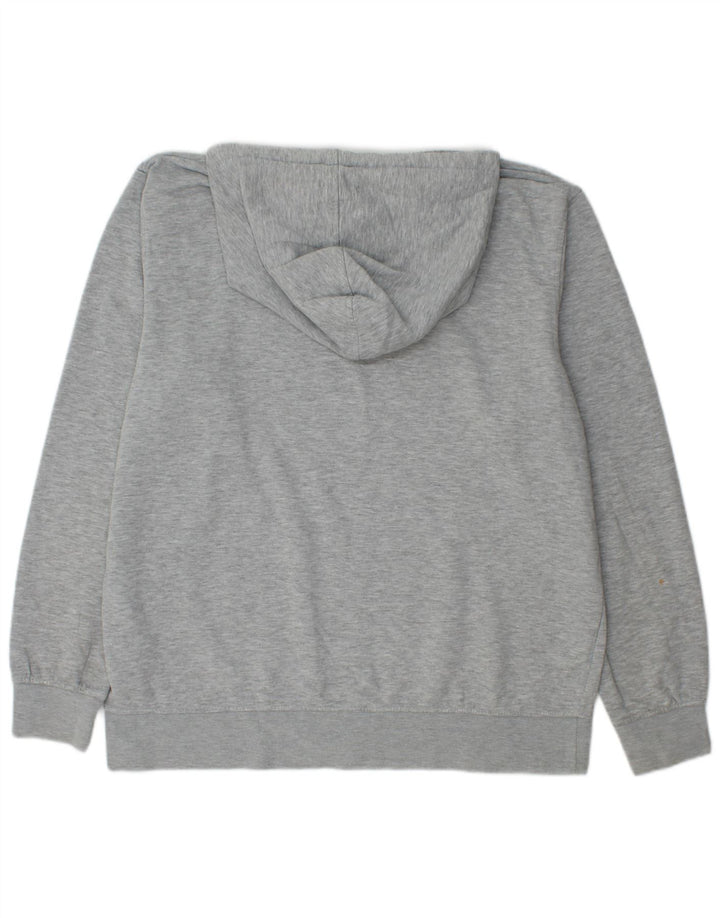JACK & JONES Jersey con capucha gráfico para hombre 2XL Poliéster gris