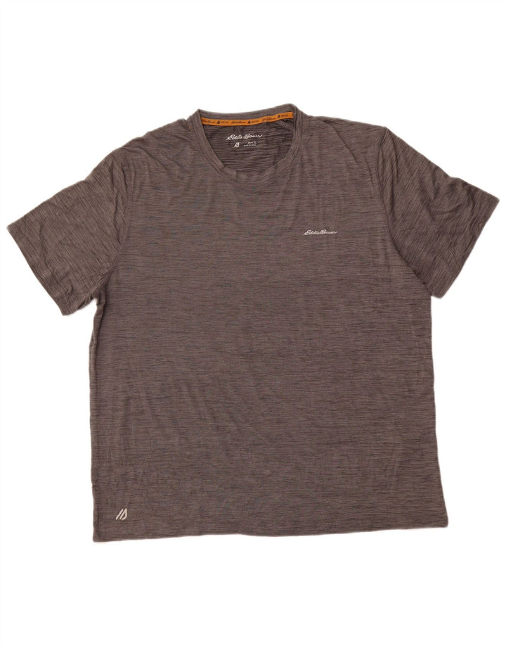 EDDIE BAUER Camiseta Hombre Top XL Gris Moteado